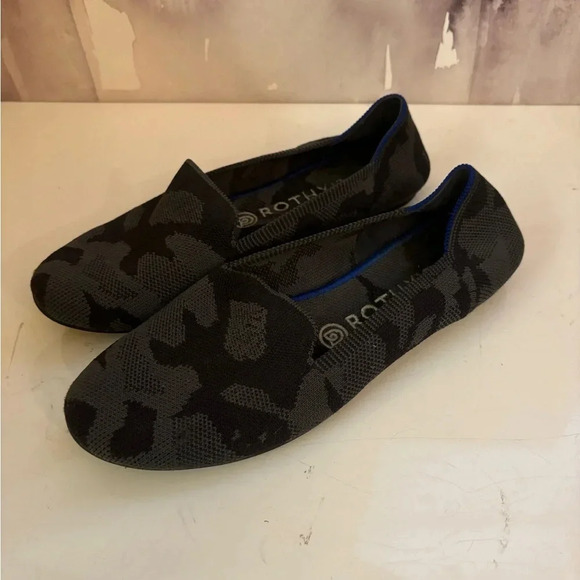 Rothy’s Dark Camo Loafers Size 8 - Picture 1 of 5